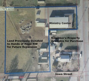 Aerial view of ministry center